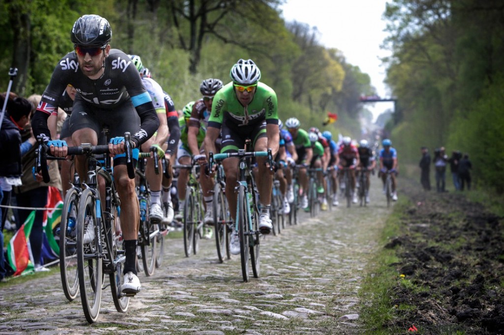 Roubaix - France - wielrennen - cycling - radsport - cyclisme - Wiggins Bradley (Gbr - Team Sky) pictured during Paris - Roubaix 2014 - photo Marketa Navratilova//Cor Vos © 2014
