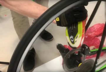 trying to cut shoe with disk brake
